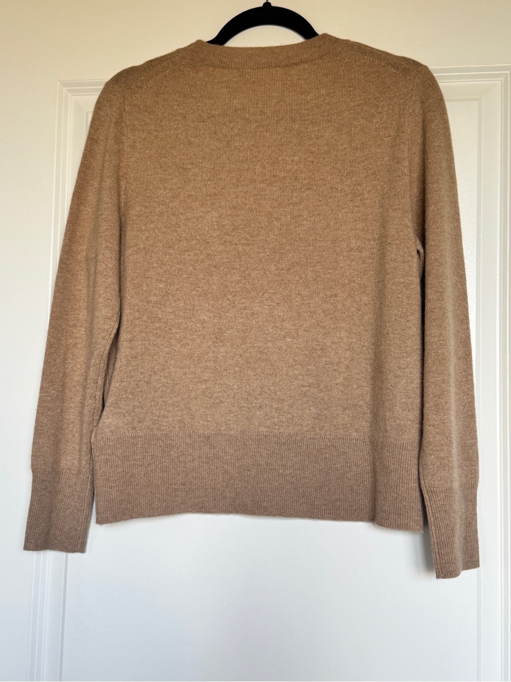 NWT J. CREW Cashmere classic-fit crewneck sweater heather camel M *NOTE* BA400 - Picture 7 of 16